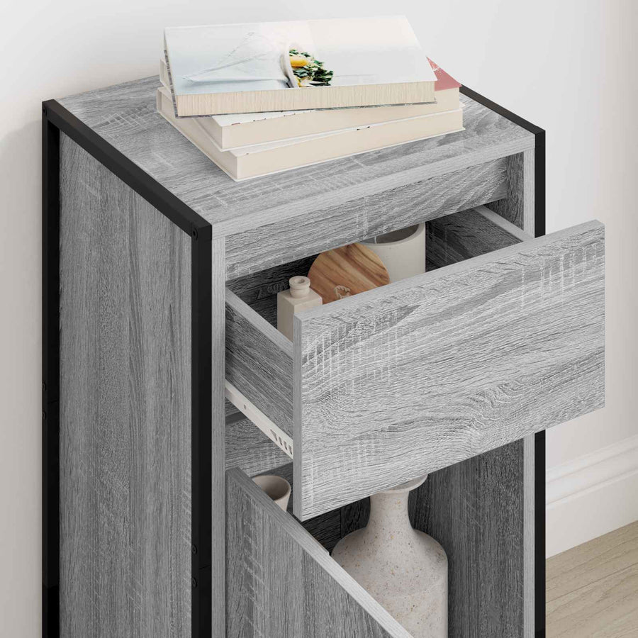 Dressoir met lade Grijs Sonoma 81 x 36 x 150.5 cm Bewerkt hout