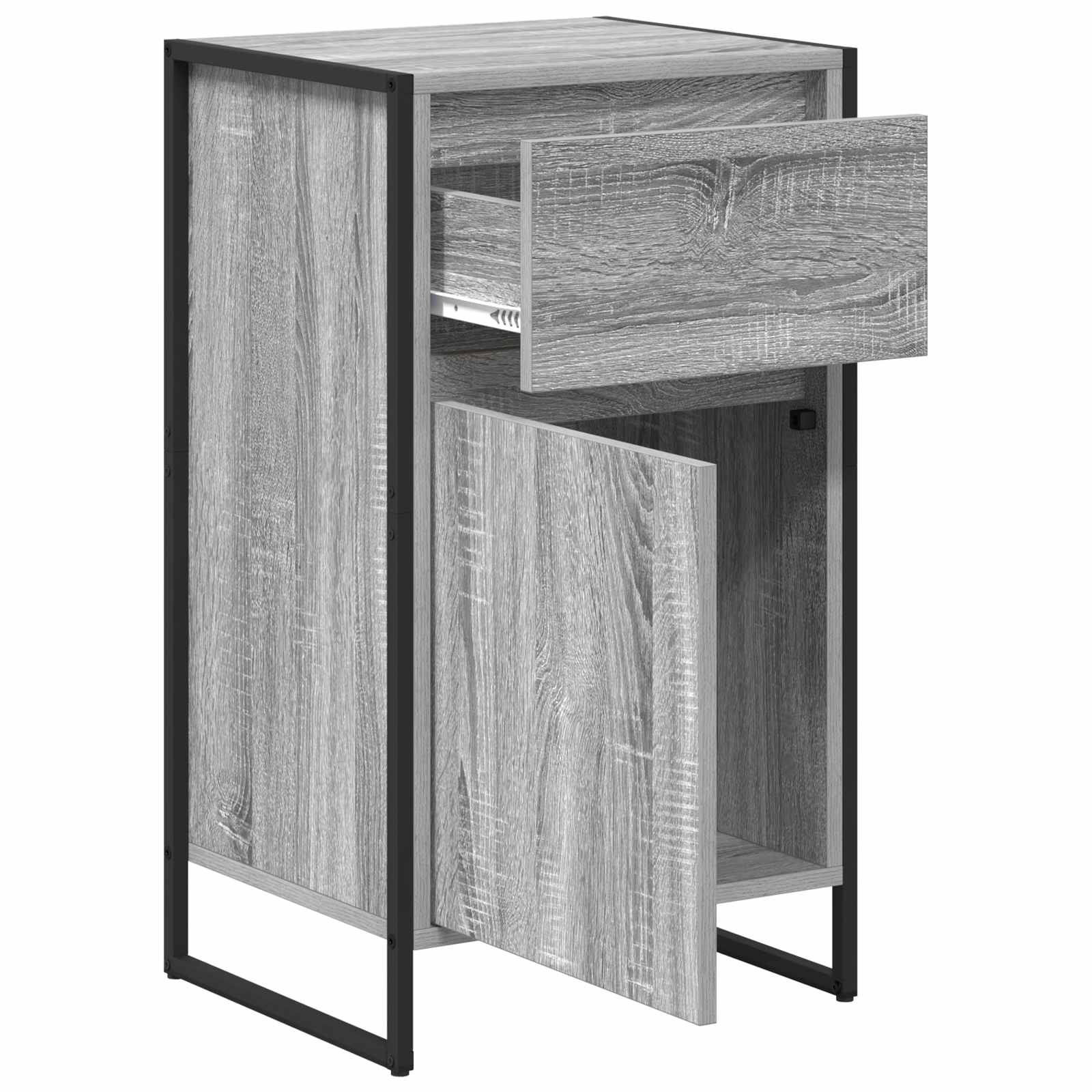 Dressoir met lade Grijs Sonoma 81 x 36 x 150.5 cm Bewerkt hout