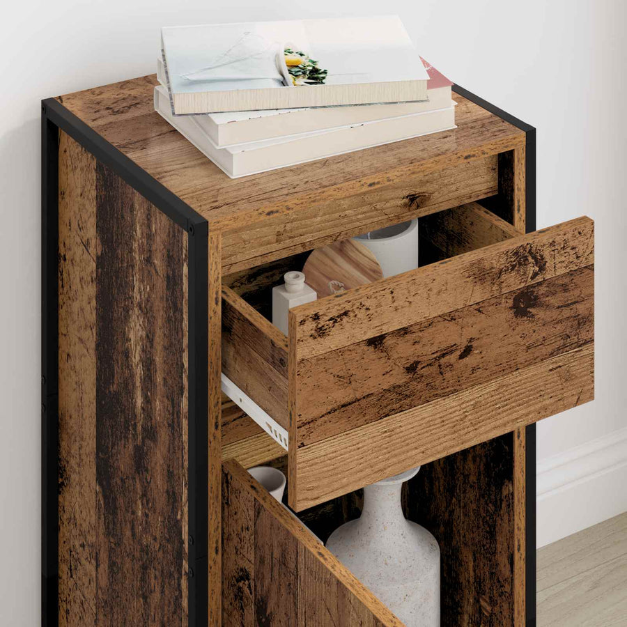 Dressoir met lade Oud Hout 81 x 36 x 150.5 cm Bewerkt hout