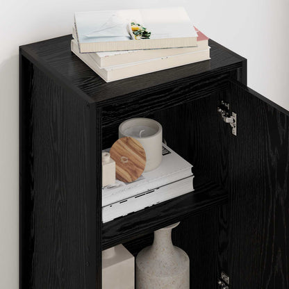 Dressoir Zwart Eiken 43 x 36 x 75,5 cm Bewerkt hout