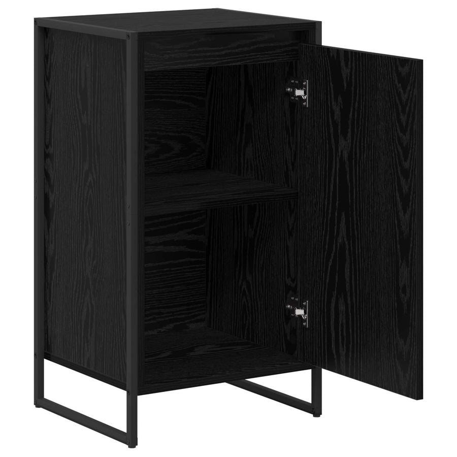 Dressoir Zwart Eiken 43 x 36 x 75,5 cm Bewerkt hout