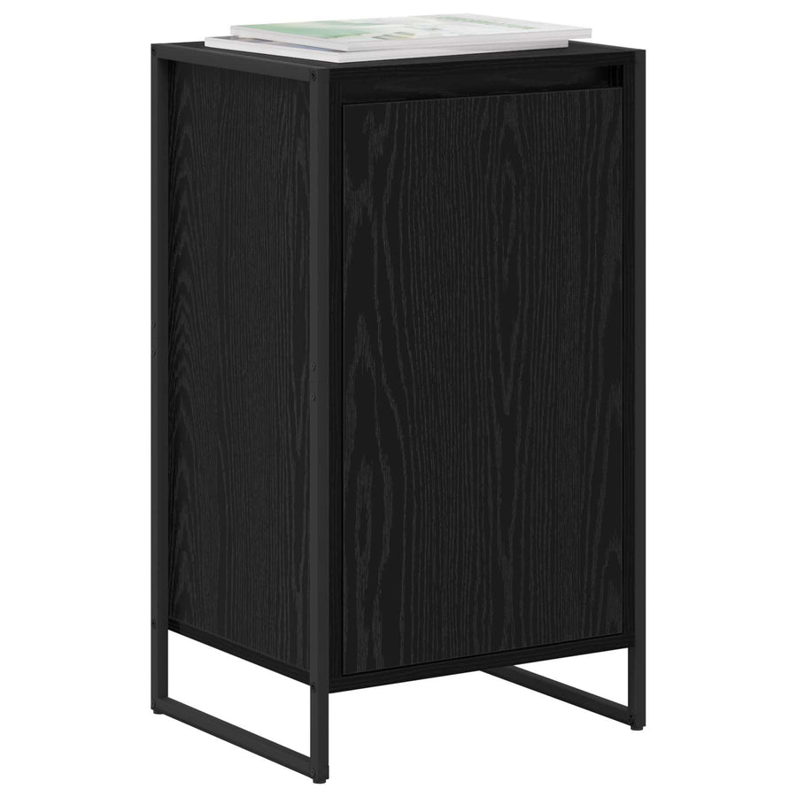 Dressoir Zwart Eiken 43 x 36 x 75,5 cm Bewerkt hout