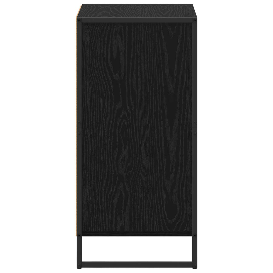Dressoir Zwart Eiken 43 x 36 x 75,5 cm Bewerkt hout