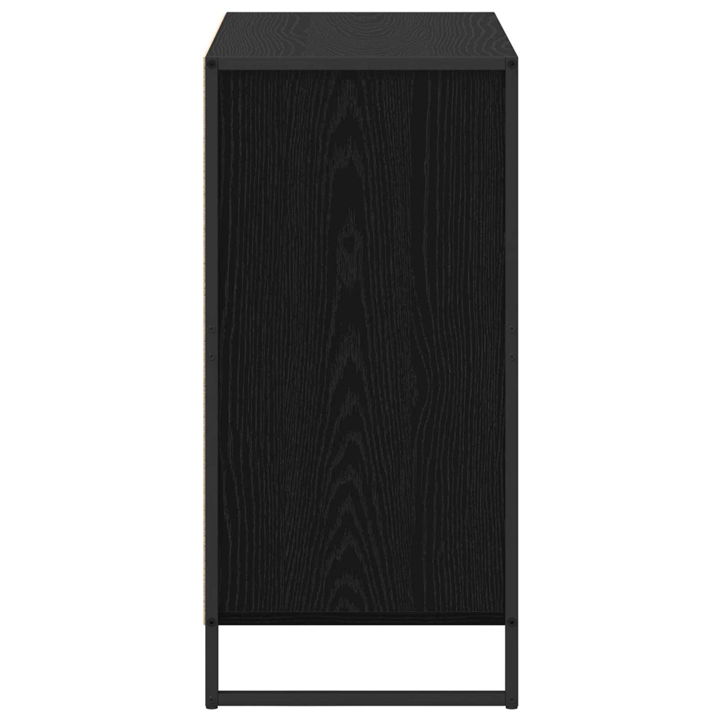 Dressoir met lade Zwart Eiken 79 x 36 x 75.5 cm Bewerkt hout