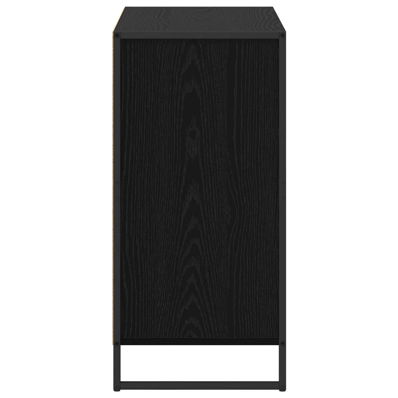 Dressoir met lade Zwart Eiken 79 x 36 x 75.5 cm Bewerkt hout