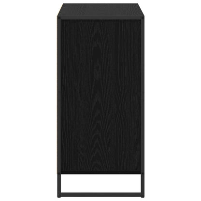 Dressoir met lade Zwart Eiken 79 x 36 x 75.5 cm Bewerkt hout