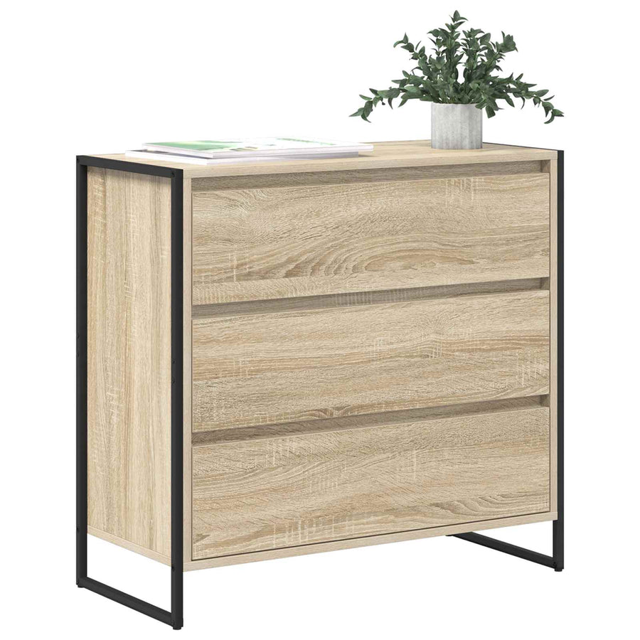 Dressoir met lade Sonoma 79 x 36 x 75.5 cm Bewerkt hout