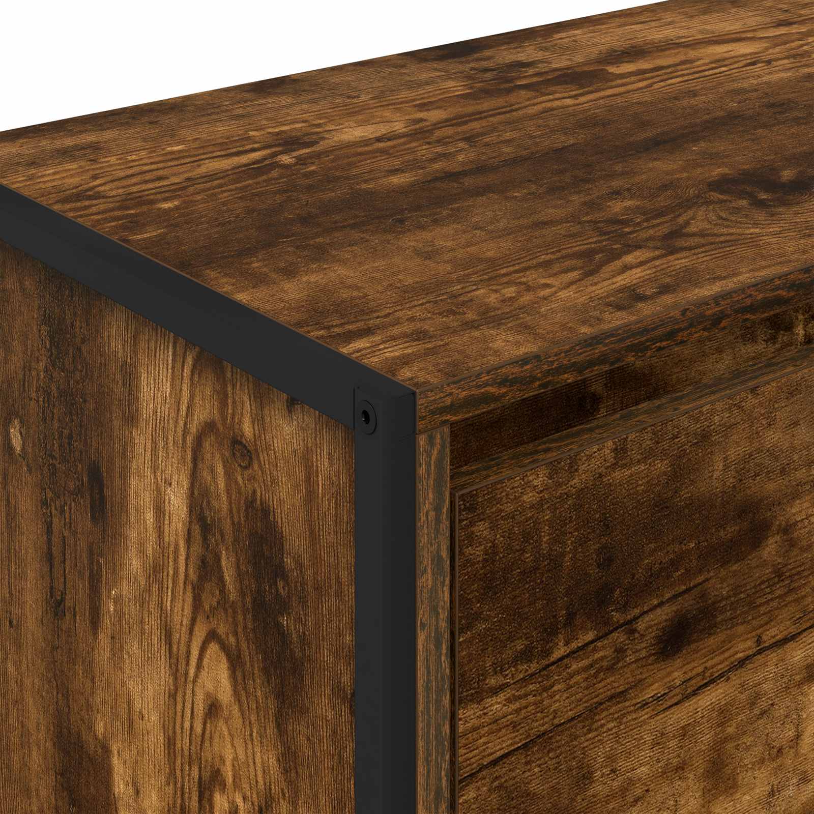 Dressoir met lade Rook Eik 79 x 36 x 75.5 cm Bewerkt hout