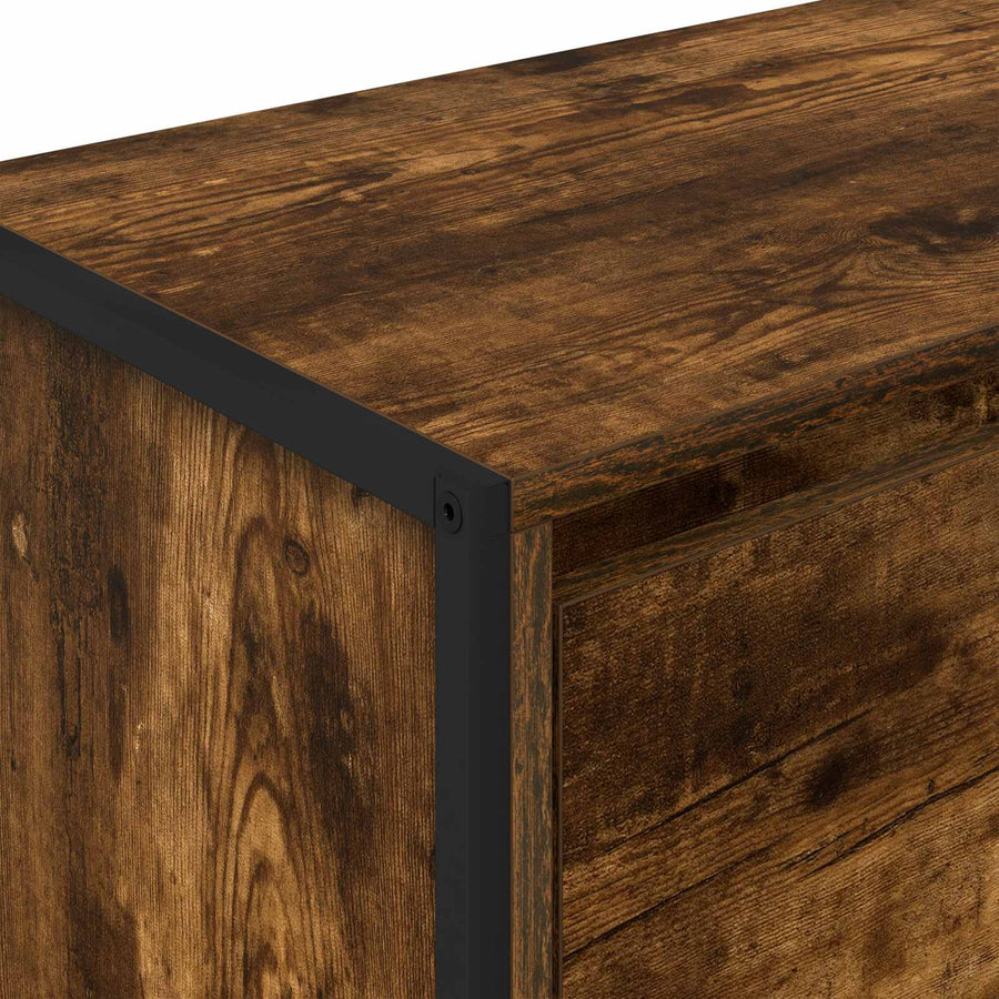 Dressoir met lade Rook Eik 79 x 36 x 75.5 cm Bewerkt hout