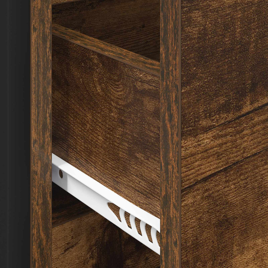 Dressoir met lade Rook Eik 79 x 36 x 75.5 cm Bewerkt hout