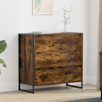 Dressoir met lade Rook Eik 79 x 36 x 75.5 cm Bewerkt hout