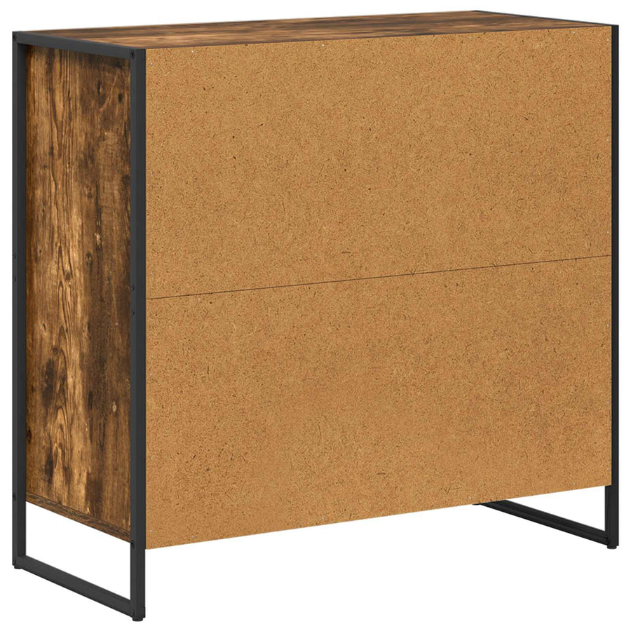Dressoir met lade Rook Eik 79 x 36 x 75.5 cm Bewerkt hout