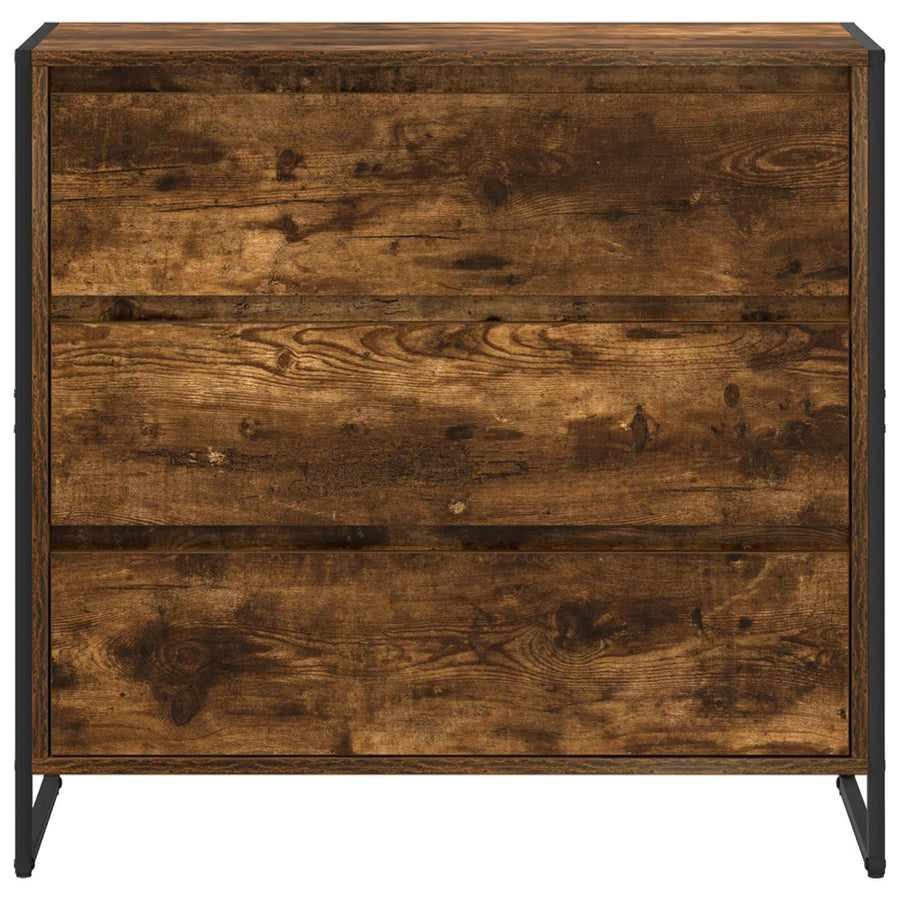 Dressoir met lade Rook Eik 79 x 36 x 75.5 cm Bewerkt hout