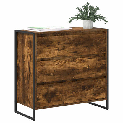 Dressoir met lade Rook Eik 79 x 36 x 75.5 cm Bewerkt hout
