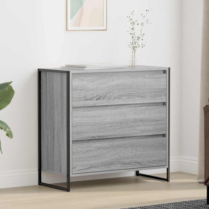 Dressoir met lade Grijs Sonoma 79 x 36 x 75.5 cm Bewerkt hout