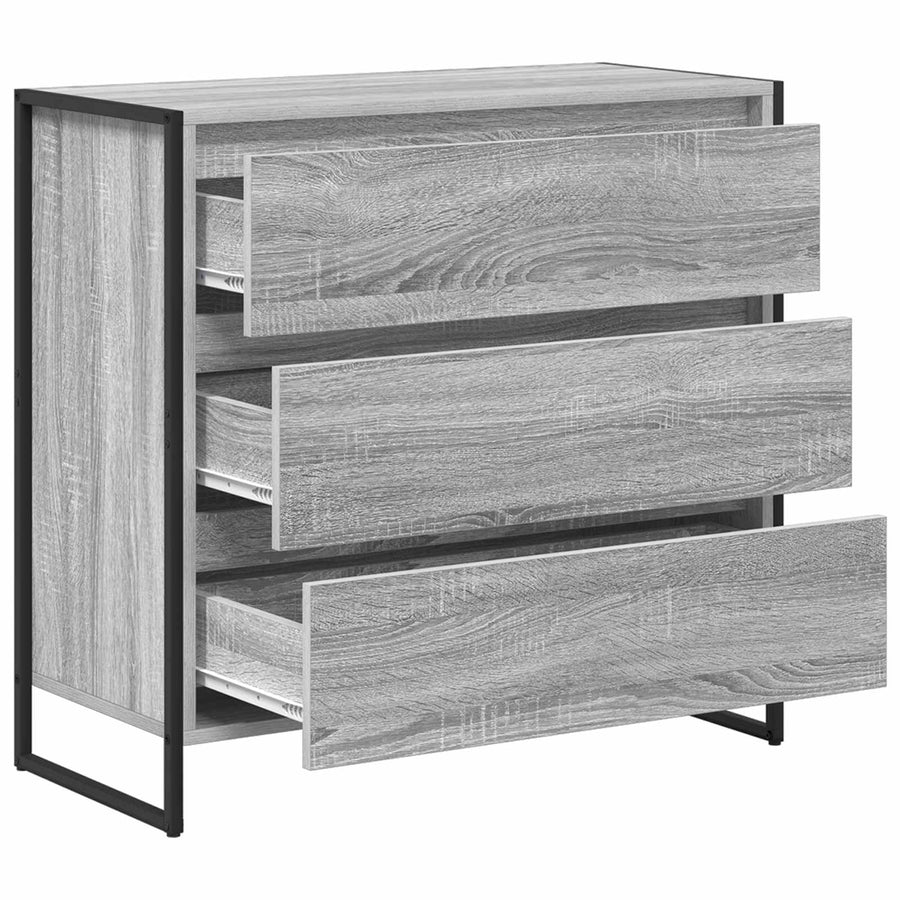 Dressoir met lade Grijs Sonoma 79 x 36 x 75.5 cm Bewerkt hout