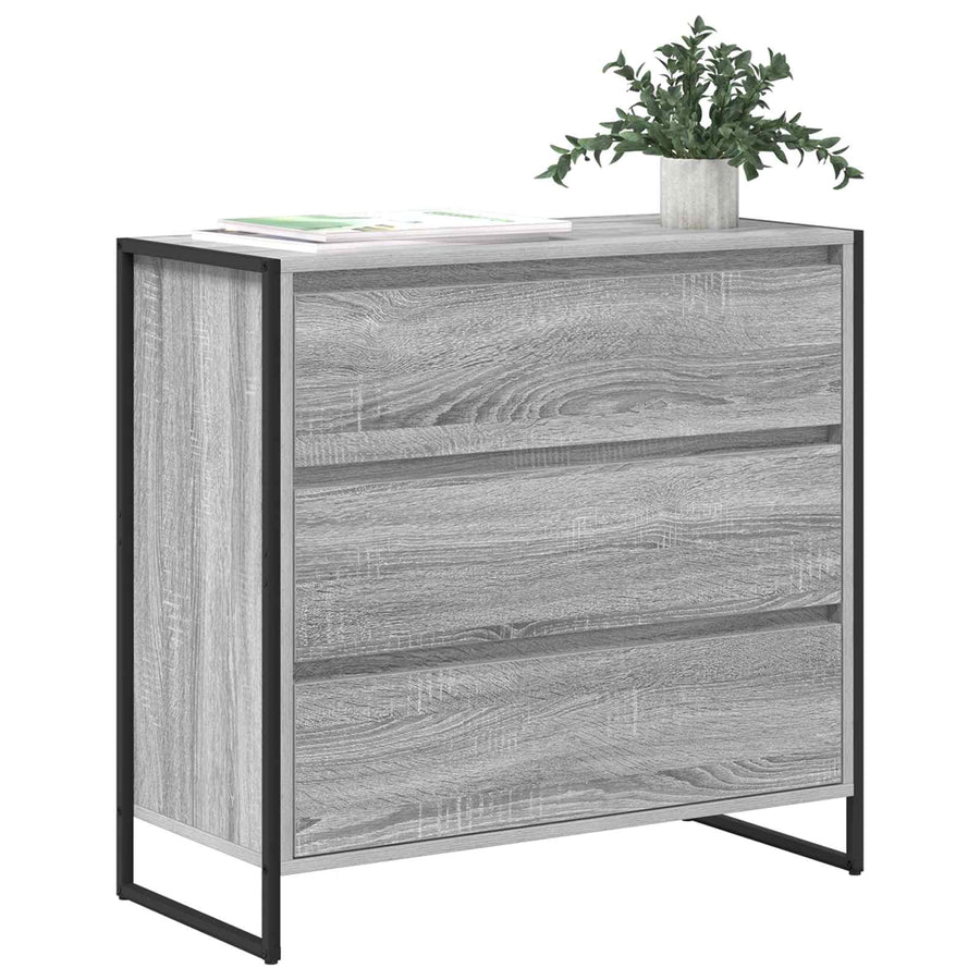 Dressoir met lade Grijs Sonoma 79 x 36 x 75.5 cm Bewerkt hout