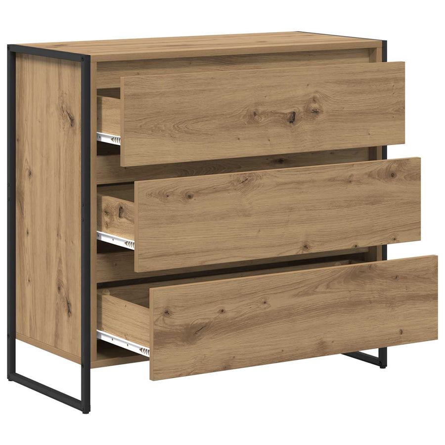 Dressoir Ambachtelijk eiken 79 x 36 x 75.5 cm Bewerkt hout