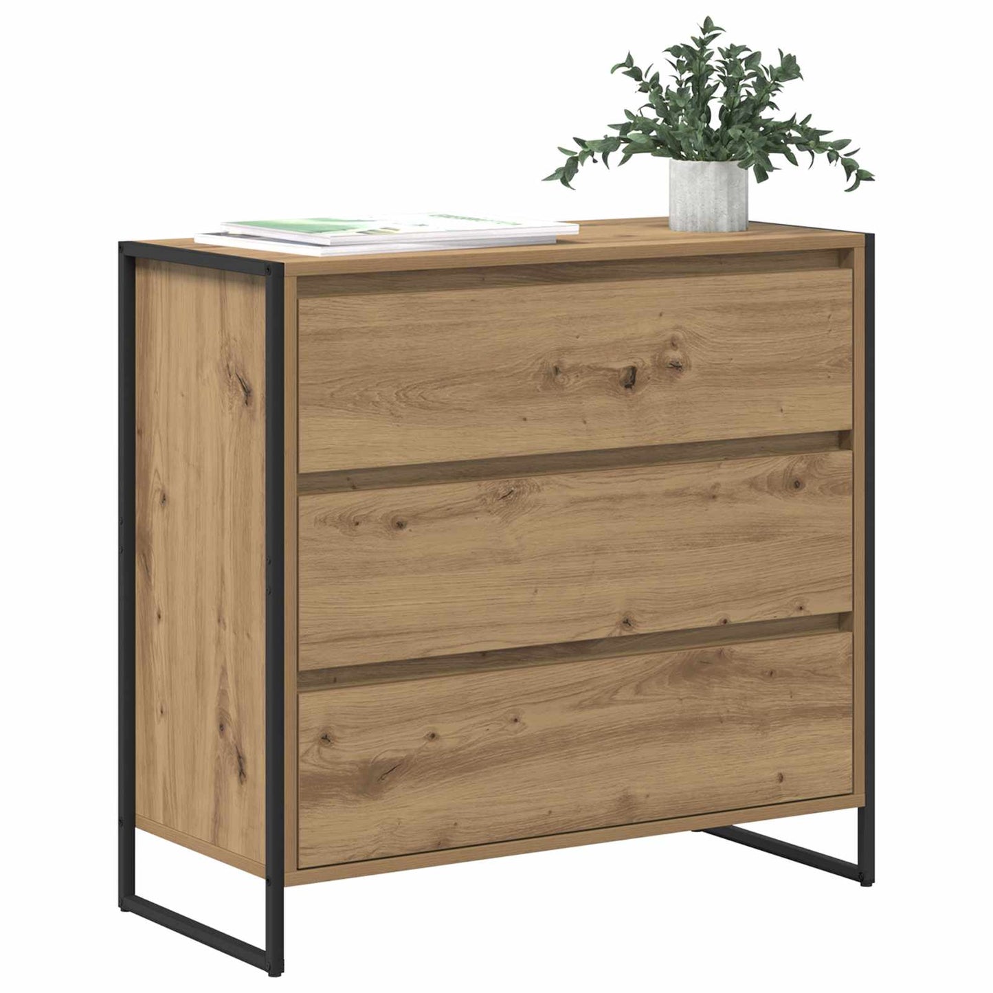 Dressoir Ambachtelijk eiken 79 x 36 x 75.5 cm Bewerkt hout