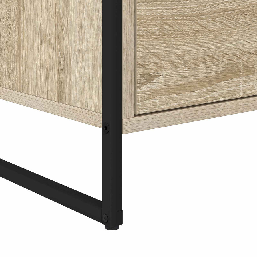 Bijzetkast Sonoma 79 x 36 x 75 cm Bewerkt hout