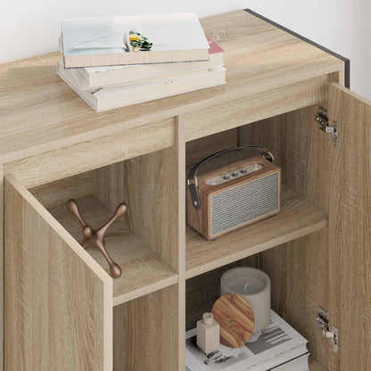 Bijzetkast Sonoma 79 x 36 x 75 cm Bewerkt hout