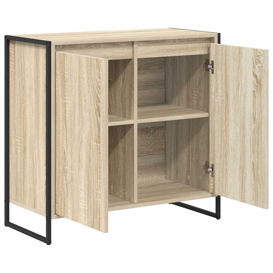 Bijzetkast Sonoma 79 x 36 x 75 cm Bewerkt hout