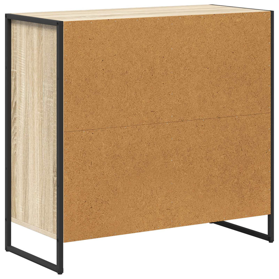 Bijzetkast Sonoma 79 x 36 x 75 cm Bewerkt hout