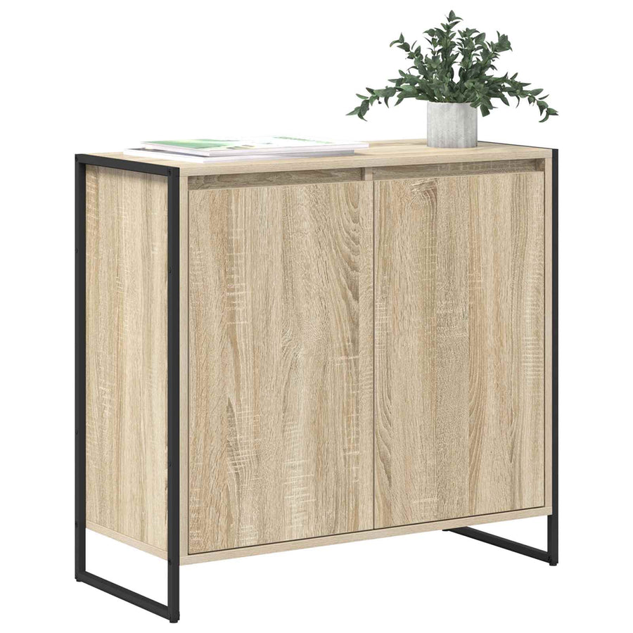 Bijzetkast Sonoma 79 x 36 x 75 cm Bewerkt hout