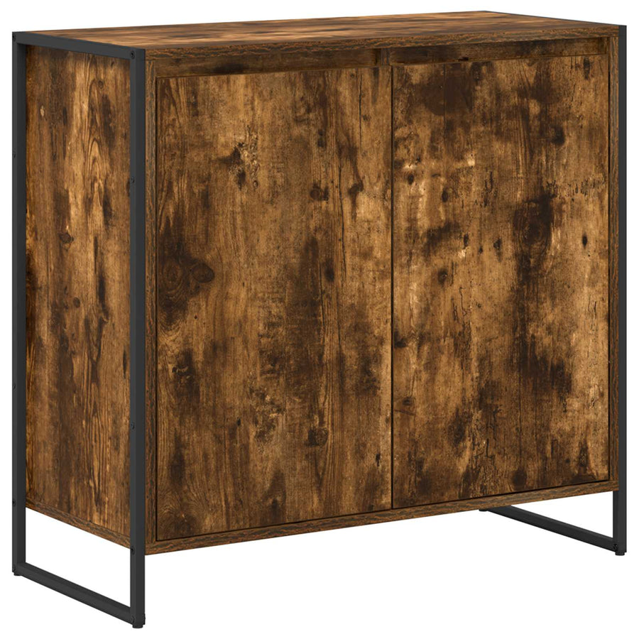 Bijzetkast Rook Eik 79 x 36 x 75 cm Bewerkt hout