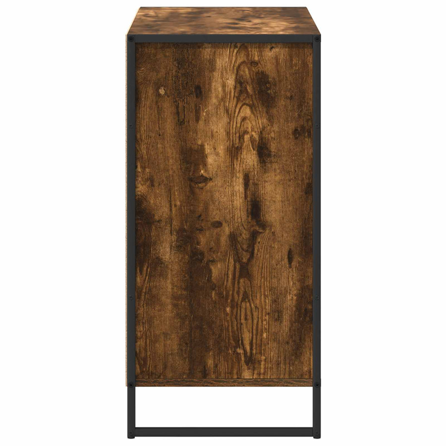 Bijzetkast Rook Eik 79 x 36 x 75 cm Bewerkt hout