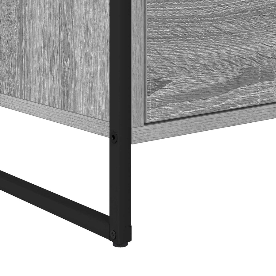 Bijzetkast Grijs Sonoma 79 x 36 x 75 cm Bewerkt hout