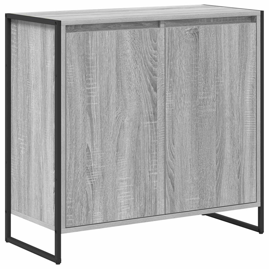 Bijzetkast Grijs Sonoma 79 x 36 x 75 cm Bewerkt hout