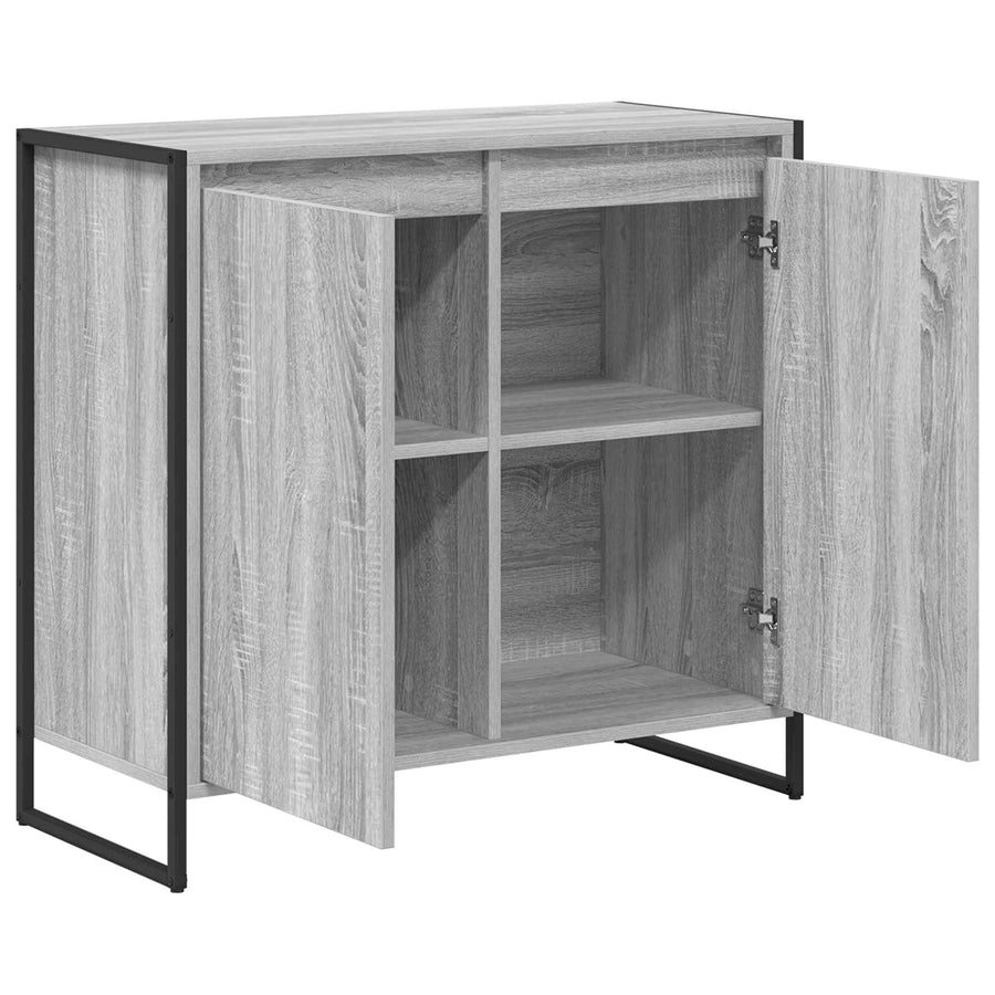 Bijzetkast Grijs Sonoma 79 x 36 x 75 cm Bewerkt hout