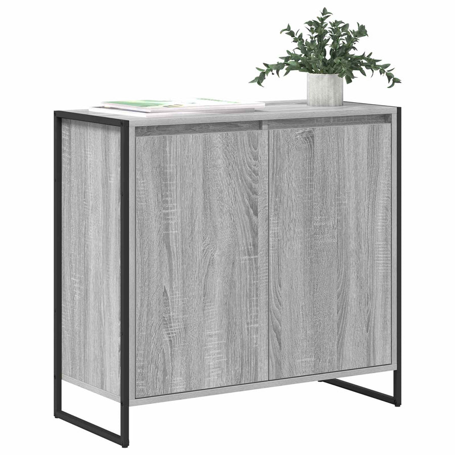 Bijzetkast Grijs Sonoma 79 x 36 x 75 cm Bewerkt hout