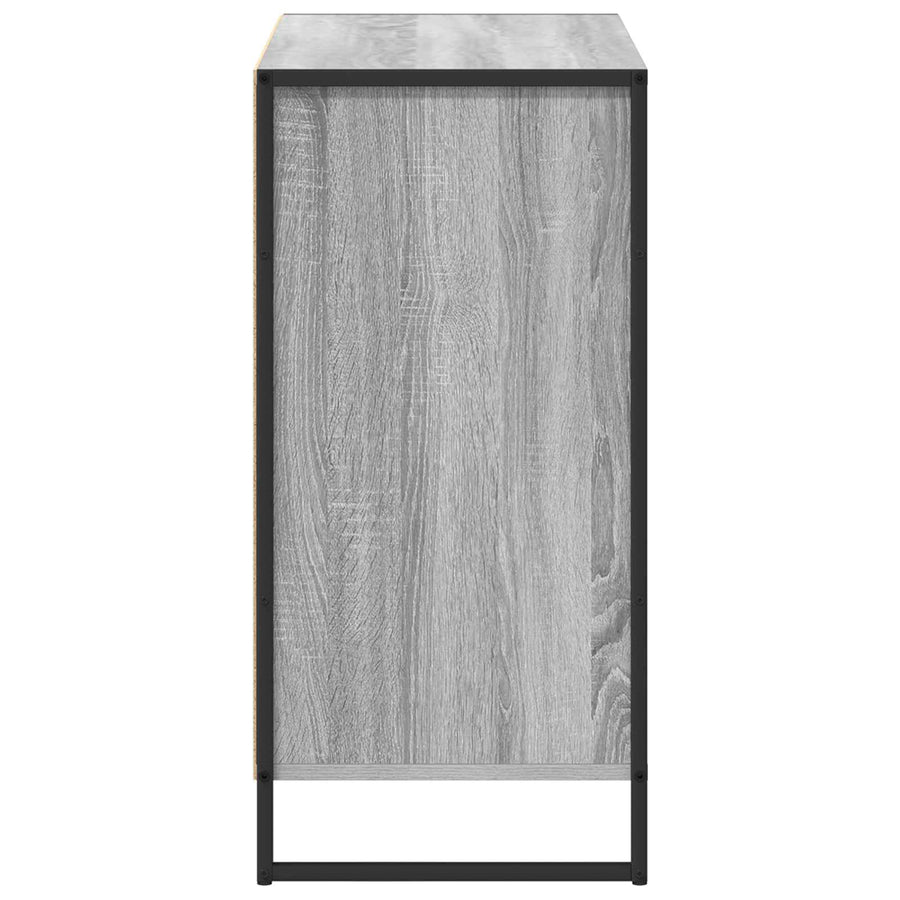 Bijzetkast Grijs Sonoma 79 x 36 x 75 cm Bewerkt hout