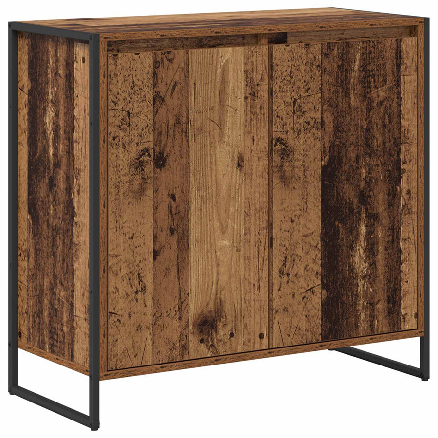 Bijzetkast Oud Hout 79 x 36 x 75 cm Bewerkt hout