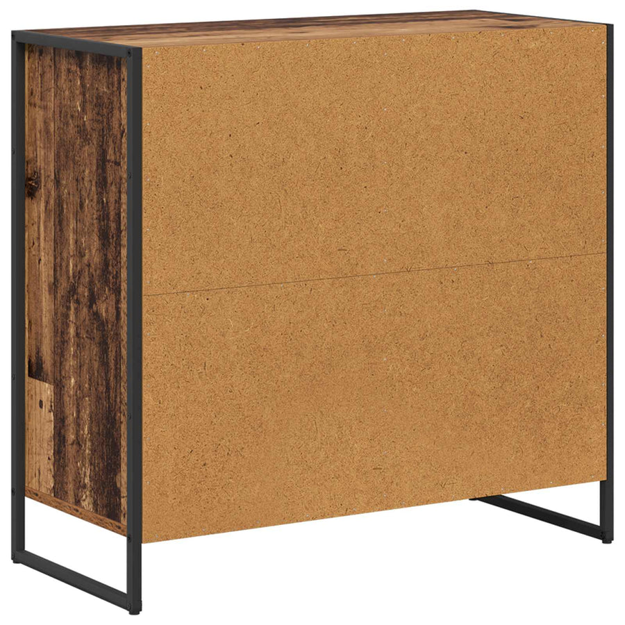 Bijzetkast Oud Hout 79 x 36 x 75 cm Bewerkt hout