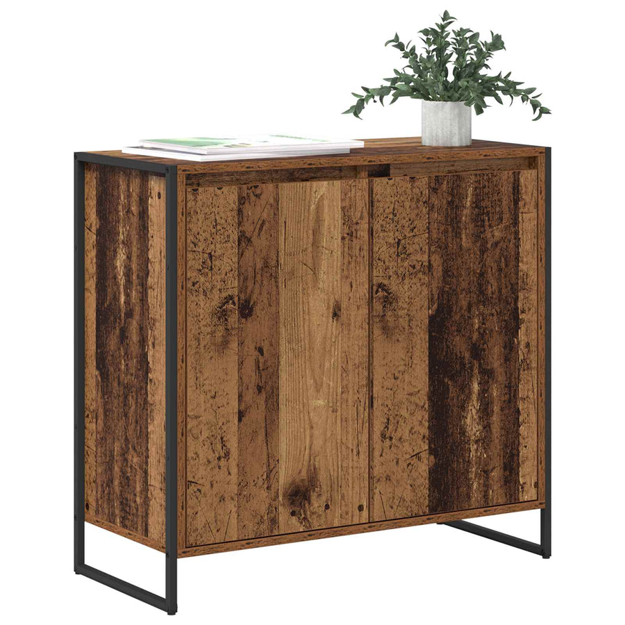 Bijzetkast Oud Hout 79 x 36 x 75 cm Bewerkt hout