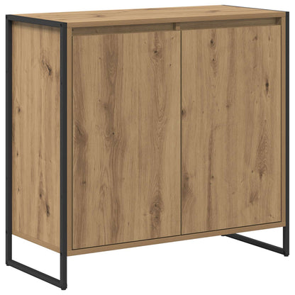 Bijzetkast Ambachtelijk eiken 79 x 36 x 75 cm Bewerkt hout