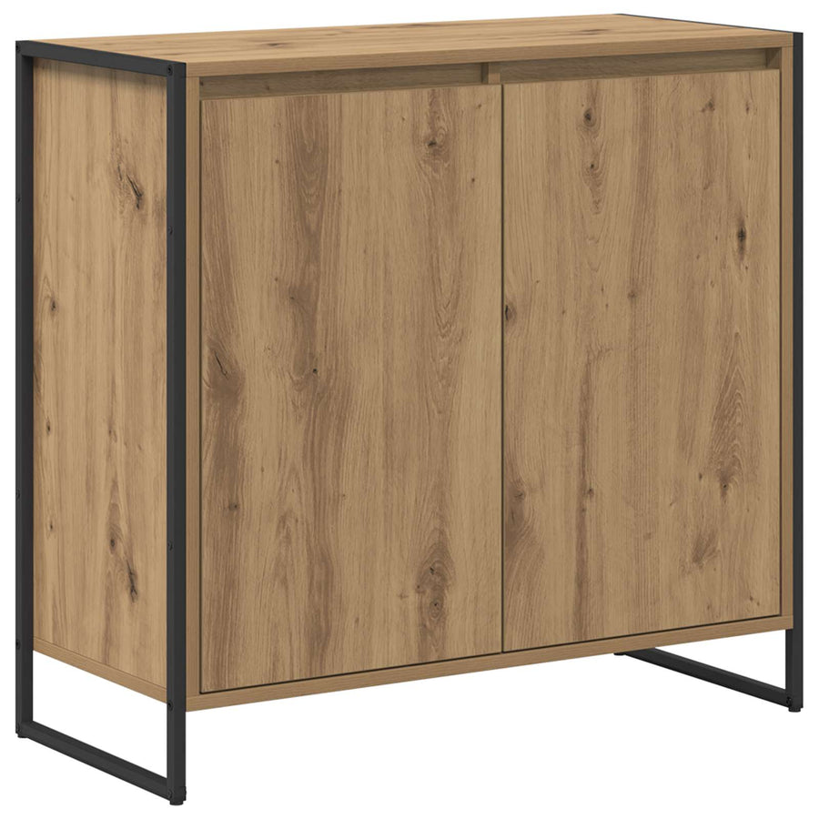 Bijzetkast Ambachtelijk eiken 79 x 36 x 75 cm Bewerkt hout
