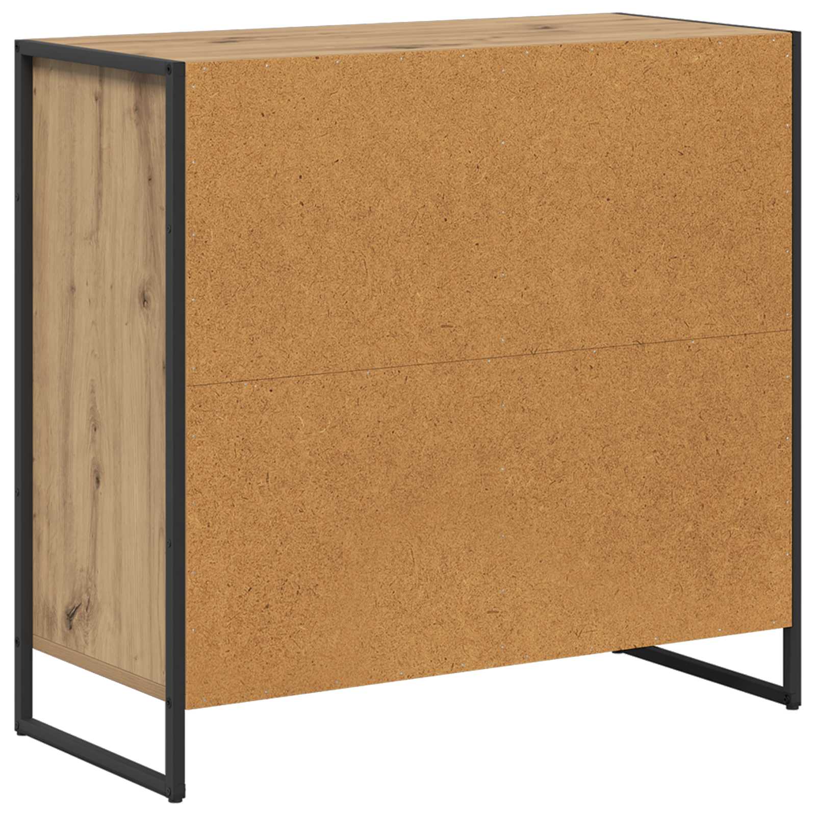 Bijzetkast Ambachtelijk eiken 79 x 36 x 75 cm Bewerkt hout
