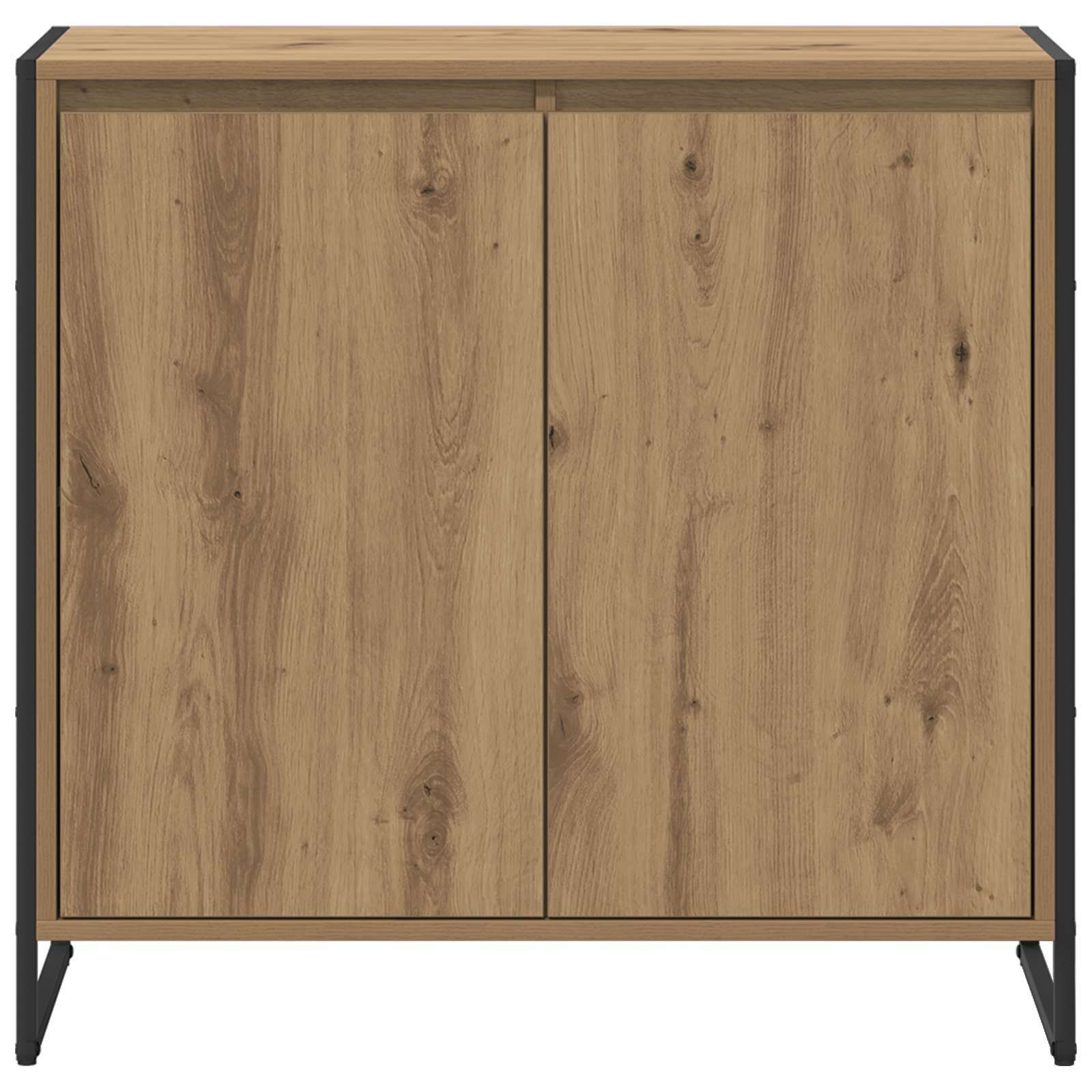 Bijzetkast Ambachtelijk eiken 79 x 36 x 75 cm Bewerkt hout