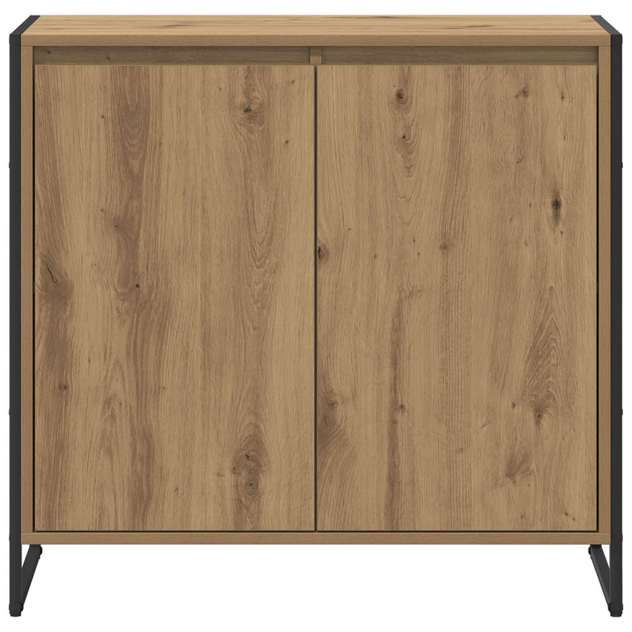 Bijzetkast Ambachtelijk eiken 79 x 36 x 75 cm Bewerkt hout