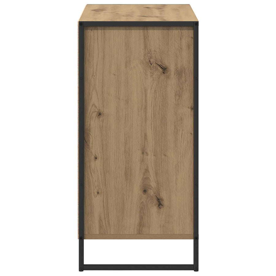 Bijzetkast Ambachtelijk eiken 79 x 36 x 75 cm Bewerkt hout