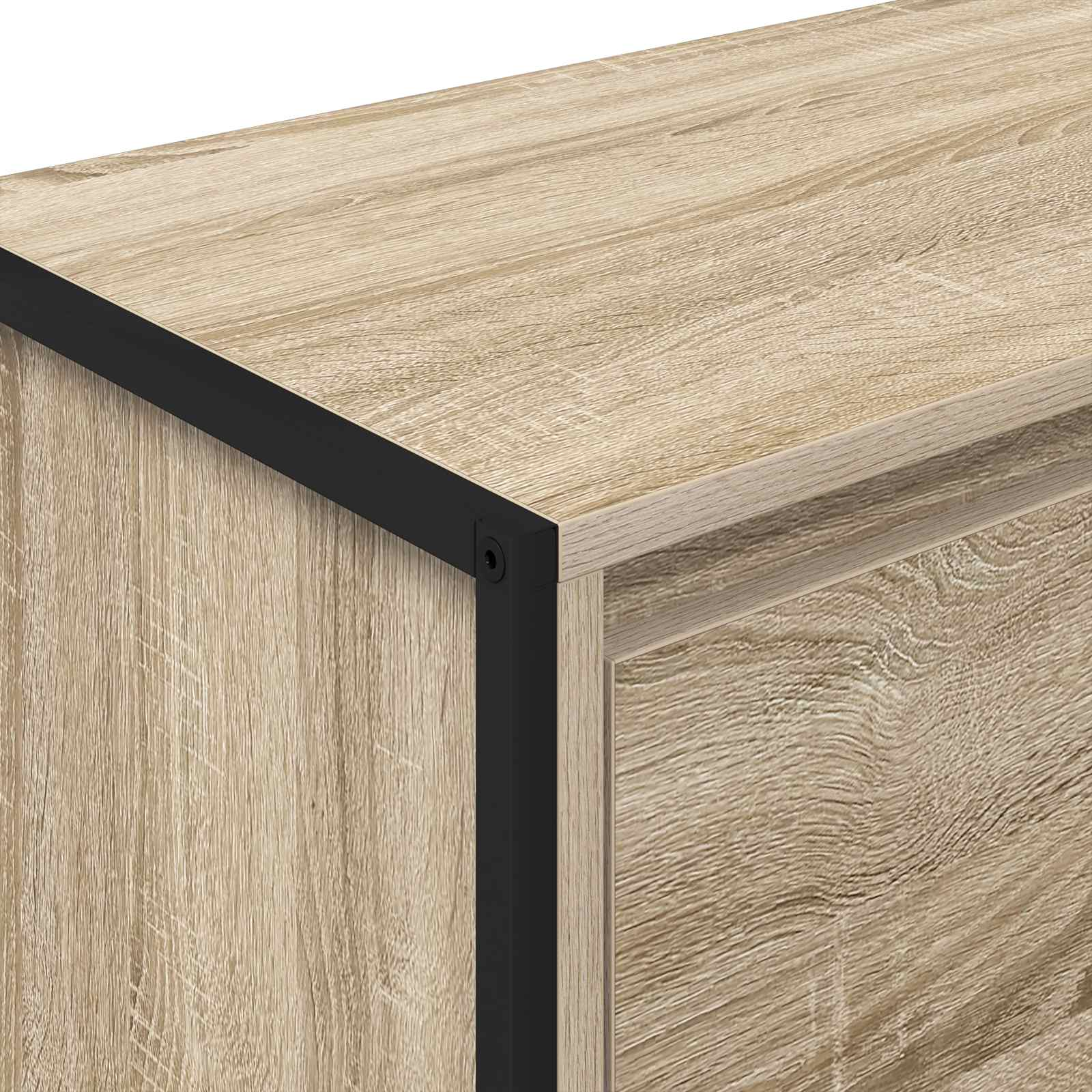 Bijzetkast Sonoma 96,5 x 30 x 75 cm Bewerkt hout