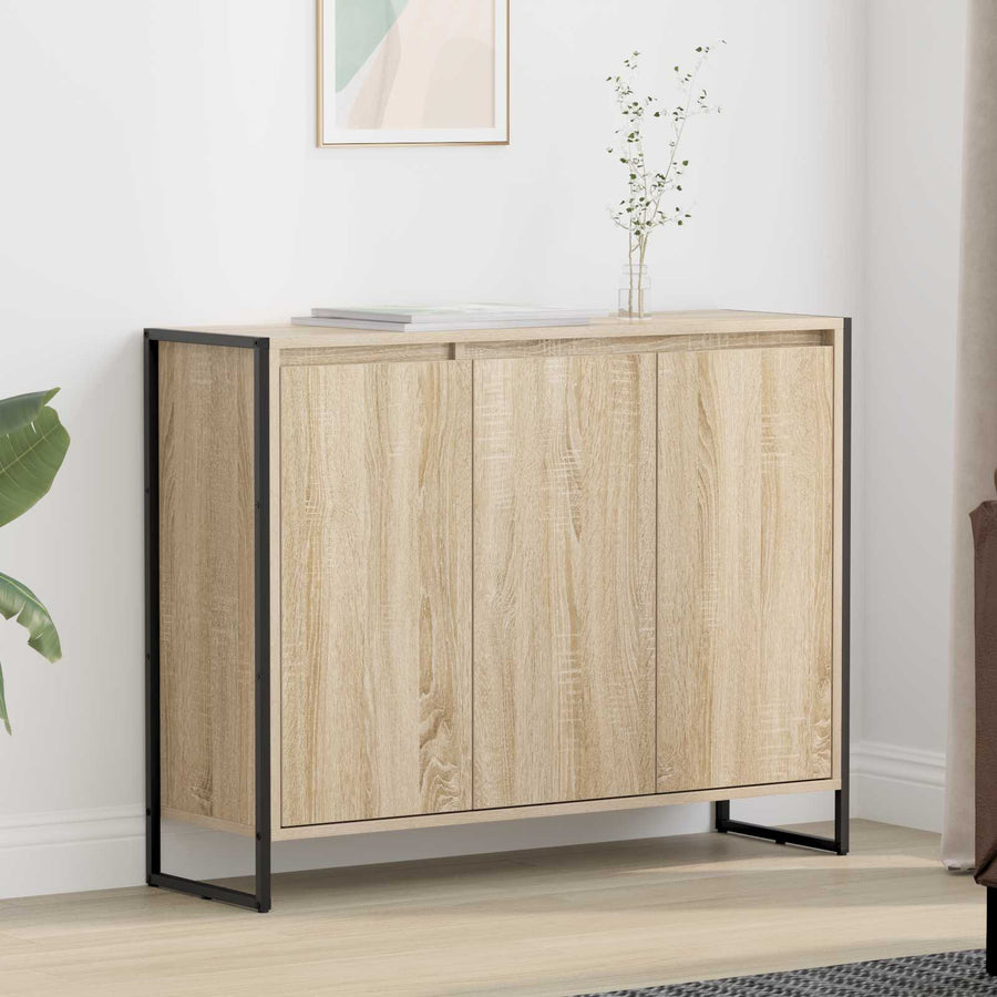 Bijzetkast Sonoma 96,5 x 30 x 75 cm Bewerkt hout