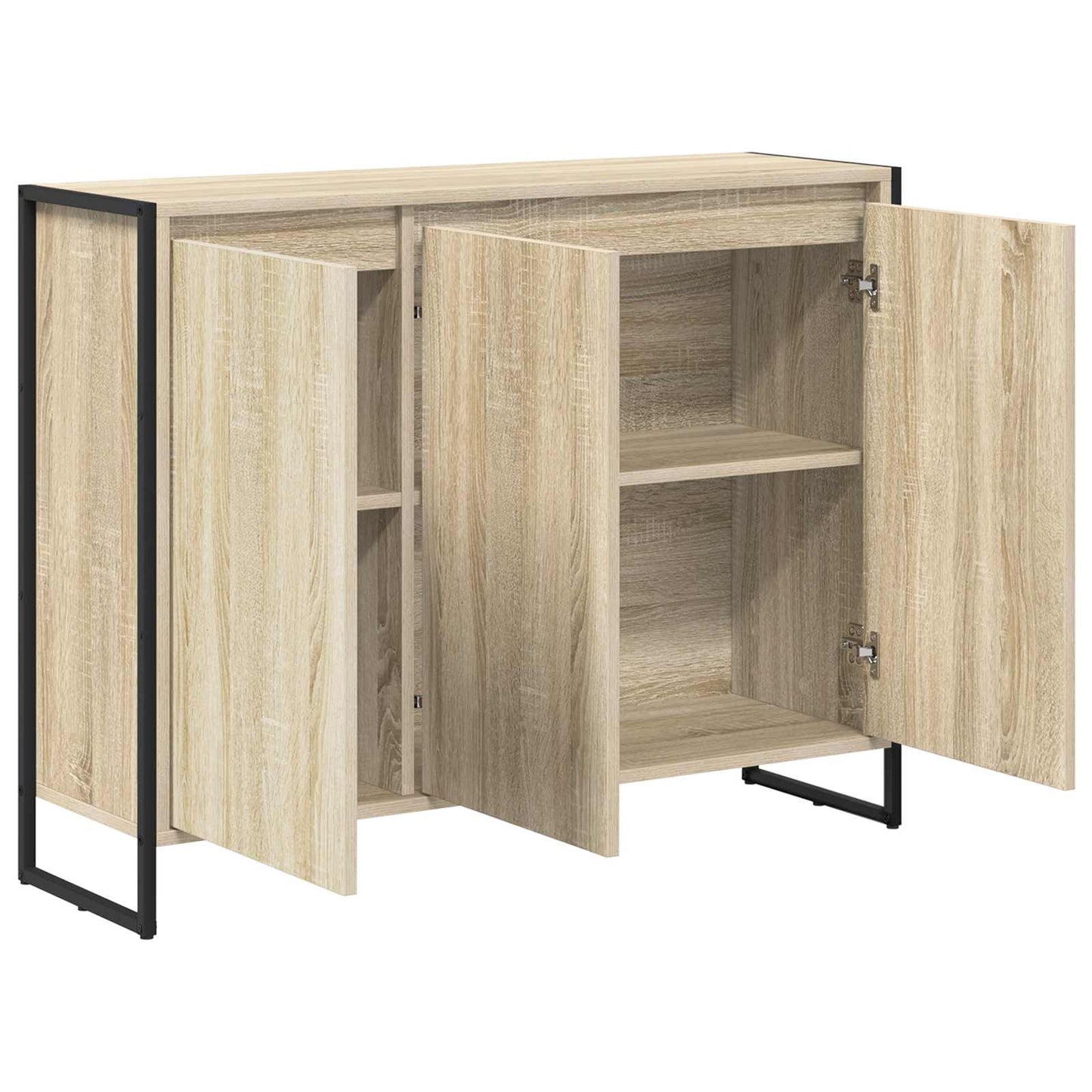 Bijzetkast Sonoma 96,5 x 30 x 75 cm Bewerkt hout