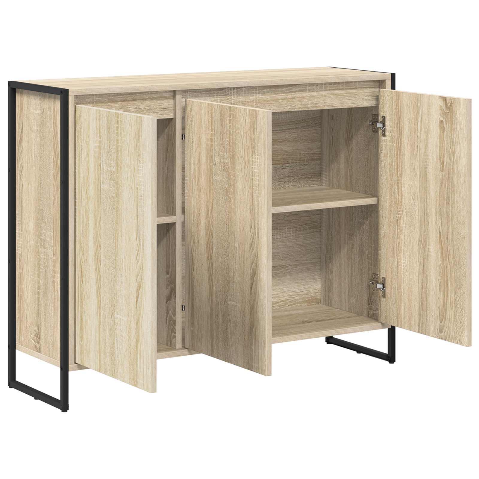 Bijzetkast Sonoma 96,5 x 30 x 75 cm Bewerkt hout