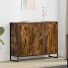 Sideboard Smoked Oak 96.5 x 30 x 75 cm Engineered wood