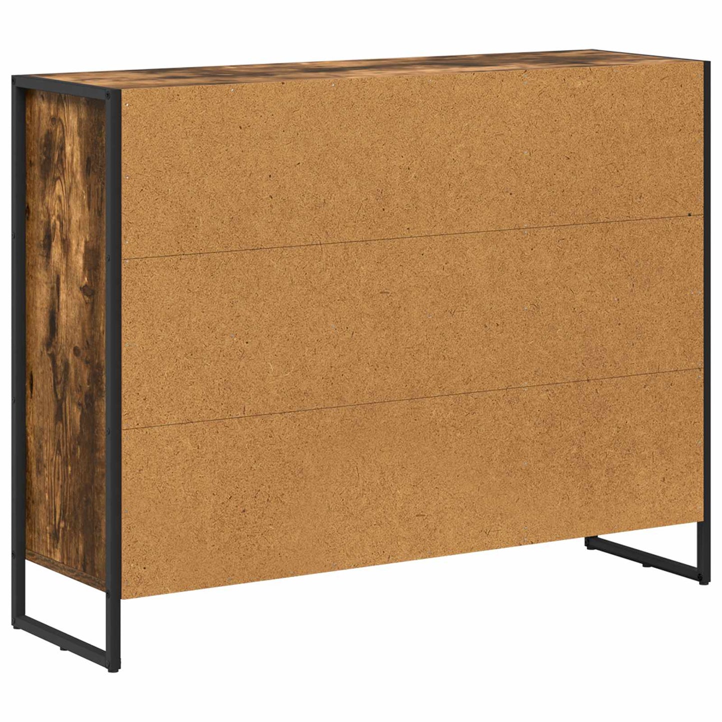 Bijzetkast Rook Eik 96,5 x 30 x 75 cm Bewerkt hout